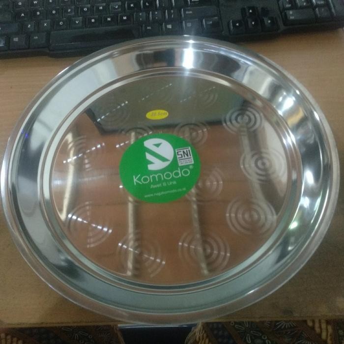 nampan bulat stainless komodo 30 nampan polo 30