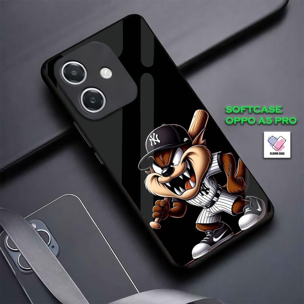 [AR93] SOFTCASE OPPO A5 PRO GLOSSY KILAU EFEK KACA KUALITAS PREMIUM MOTIF TAZMANIA