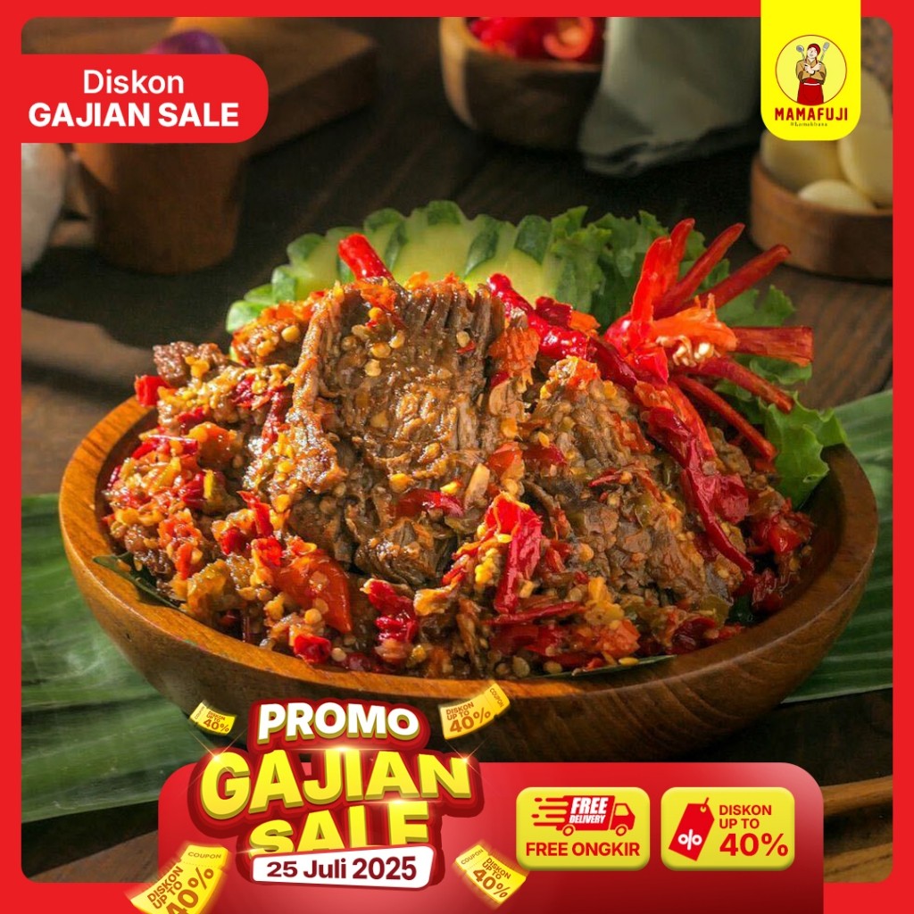 

[NEW PRODUCT] Mamafuji - Dendeng Lambok (Basah) 200gr / Dendeng Daging Sapi Khas Minang