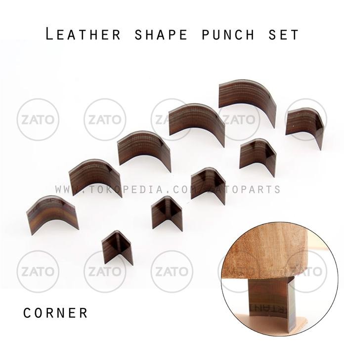 

Corner Leather shape punch set - pisau pon - leather tools