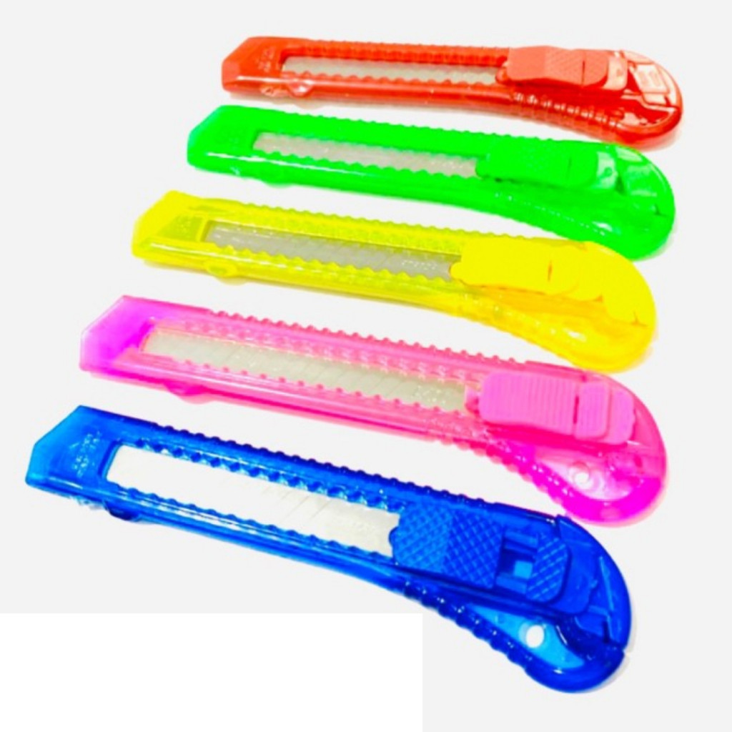 

Cutter Yamata Series 101 Pisau Potong Tajam Auto Lock Pemotong Serbaguna Cutter Stainless Transparan - 1 pcs