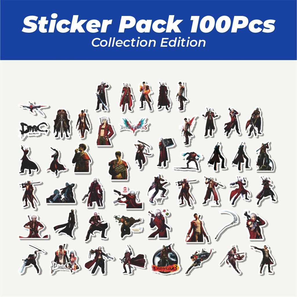 

Hot Stiker Video Game Series Devil May Cry Character Dante Lucu Anti Air Stikers Berperekat Waterproof Sticker Decal Buat Motor Helm Buku Journal Koper Casing HP Laptop Botol Minum