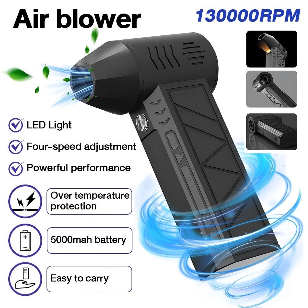 130000RPM Mini Jet Fan Turbo/ Power Jet Fan/ Powerful Brushless Motor Dust Removal/Violent Turbo Fan