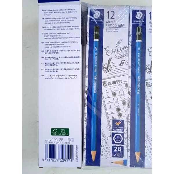 

[BISA COD] 12Pcs Pensil 2B Staedler Ujian Komputer Terlaris