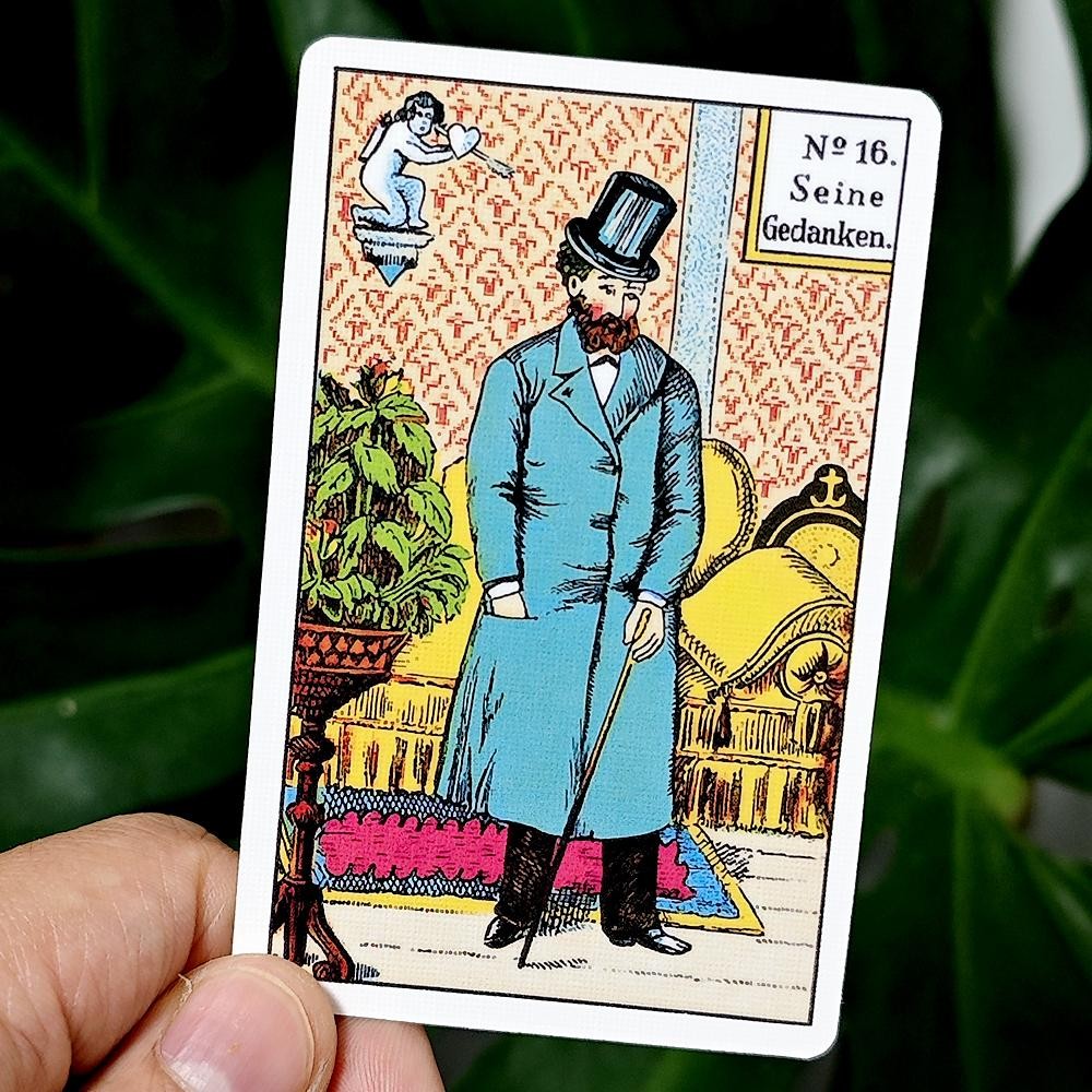 

1890s Original Kipper Cards In Both Directions 36+6 Pcs Cards 9*6cm Germany Language Printed on 350GSM Double Embossed Paper