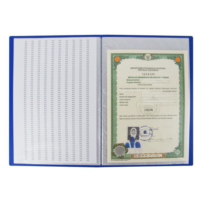 

Dokumen Keeper / Clear Holder / Document Keeper / Display Book EAGLE A4 / F4 40 Pocket - MERAH, A4