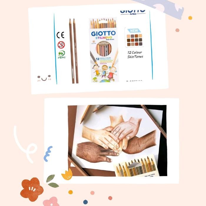 

GIOTTO STILNOVO SKIN TONES COLOR PENCIL SET PENSIL WARNA COKLAT KULIT