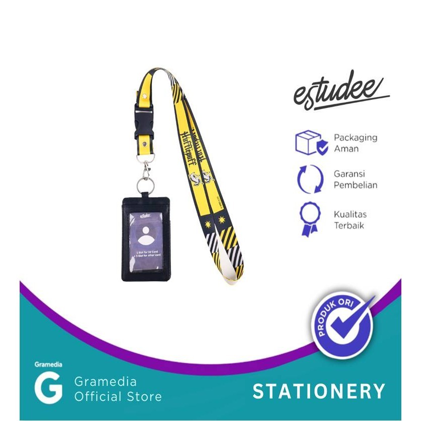 

Gramedia Surabaya - Estudee Mini Pouch + Lanyard Harry Potter Hufflepuff