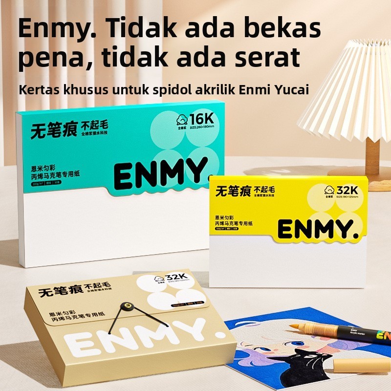 

Buku Gambar ENMY 300gsm 30 Lembar Profesional Tanpa Penetrase Cocok Seniman Desainer Spidol Akrilik