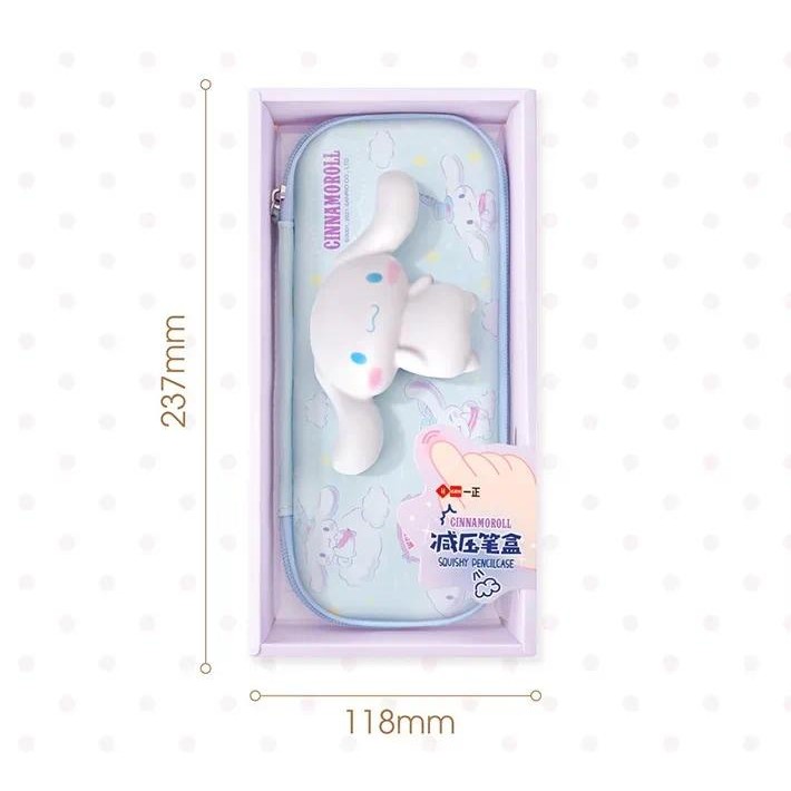 

New 4 styles Sanrio Cute Mymelody Kuromi Cinnamoroll Stationery Pencil Case Finger Press Pops Relieve Stress Student Pen Bag