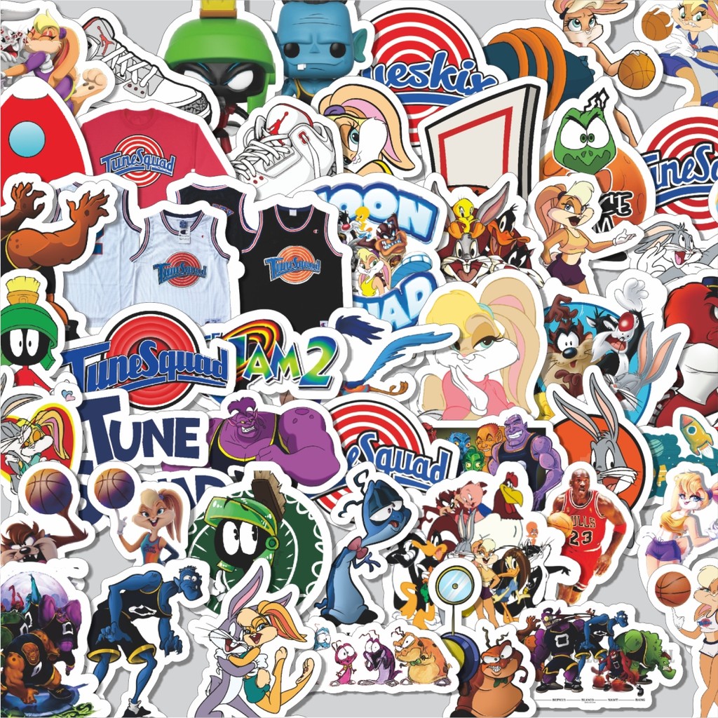 

Stiker Cutting Pack Stiker Warner Bros Series Space Jam Character Mix Isi 100Pcs Series Aesthetic Lucu Keren Untuk Koper Bahan Vynil