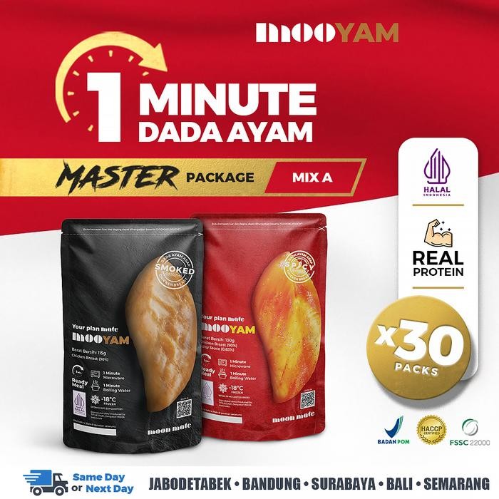 

[TERLARIS] Moon Mate - MOOYAM Mix Dada Ayam Master 30 pcs - 1 Menit Siap saji - MIX A[TERLARIS ]
