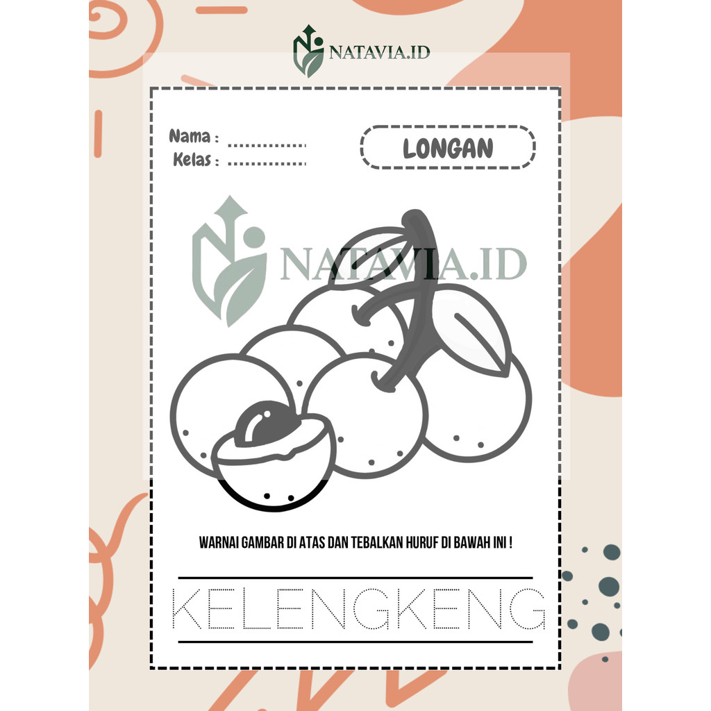 

50 Lembar Mewarnai Aktivitas Anak – Belajar Menulis, Menggambar & Mewarnai ukuran A5 Tema Hewan