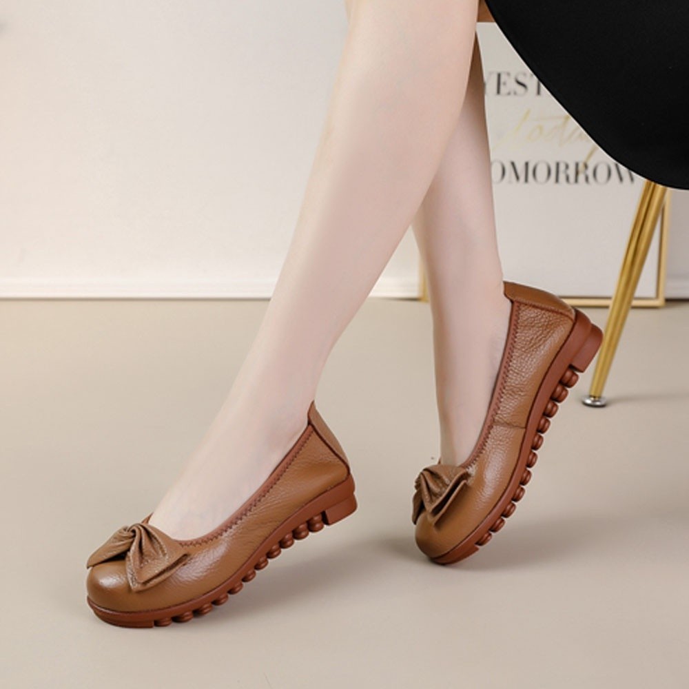 shoes woman melati Sepatu wanita Clarks new pita  woman flat kulit asli Sepatu Wanita