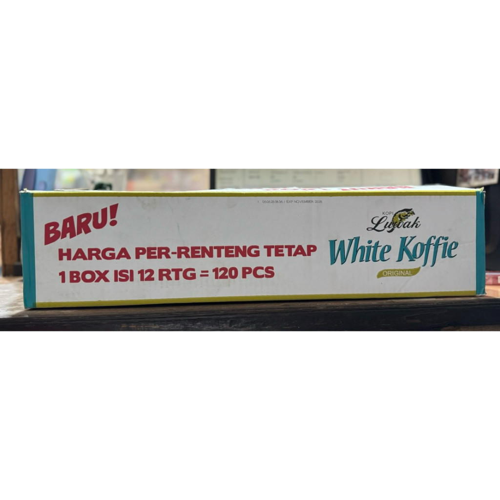 

Luwak white koffie @ 120 sachet / 1 dus