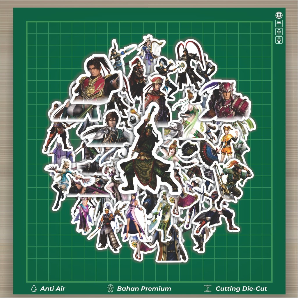 

HOT 50 PCS STIKER Stiker Gamae Series Dynasty Warriors Character Mix 3 Stiker Fashion Cars Decal Dingin Kartu Album Custom Vinyl Anti Air- Sticker Aesthetic Buku Journal Koper Casing HP Tablet Laptop Helm Motor Botol Minum