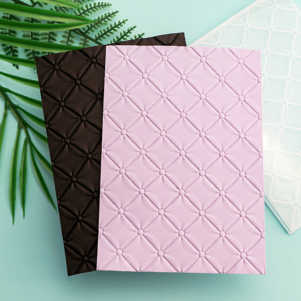 

Tufted 3D Embossing Folder and Matching Dies for Adding Textured Detail To Paper Crafting Wedding Card Making Supplies