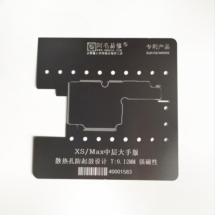 Plat Cetakan Middle Frame Iphone Xs Max Amaoe Original BGA Stencil