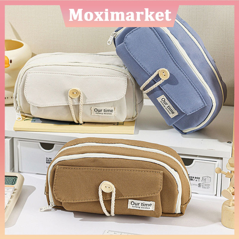 

Pensil Kapasitas Besar Pensil Tas Kantong Dudukan Kotak Organizer Perlengkapan Sekolah Large Capacity Kawaii