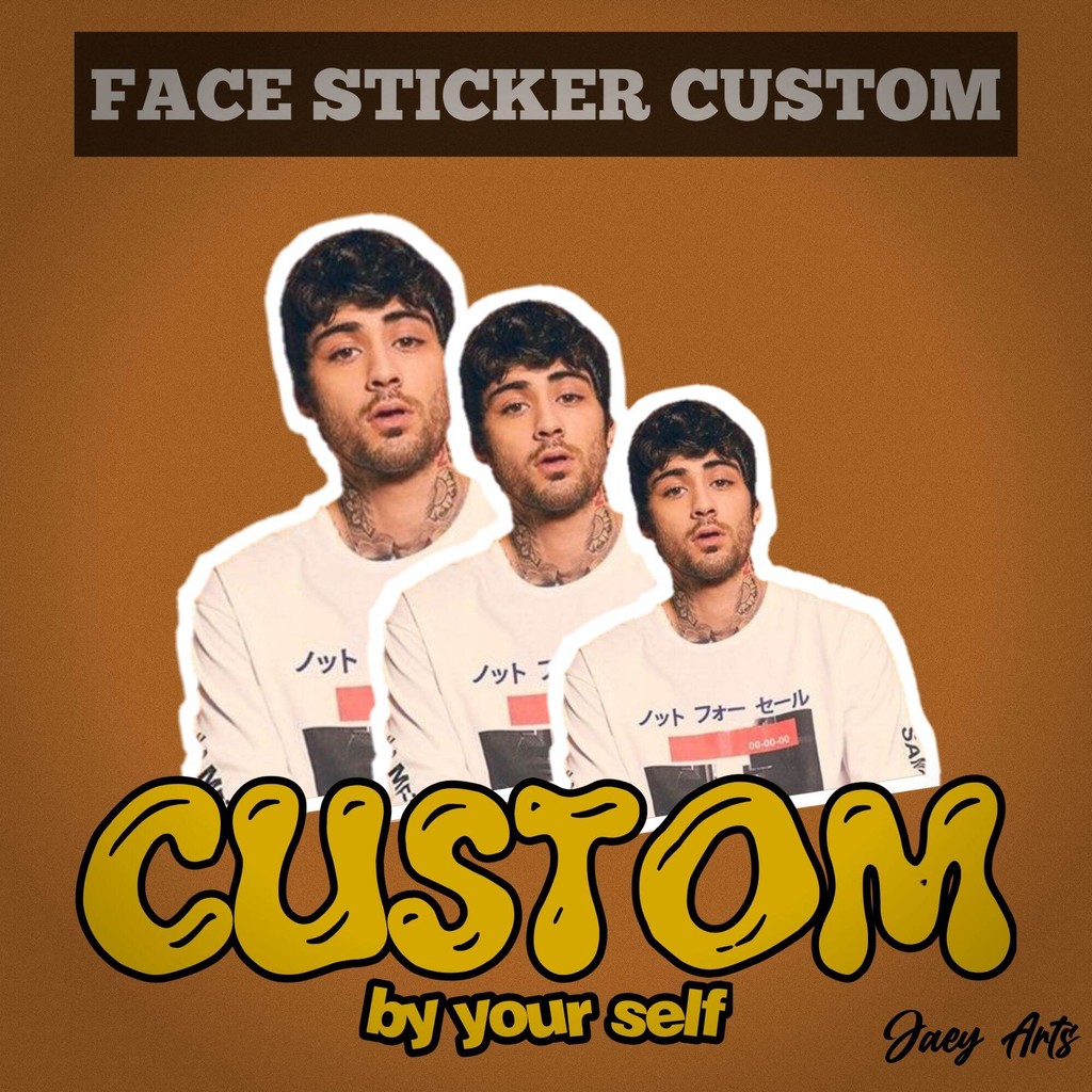 

Stiker Muka Custom Anti Luntur Tahan Lama stiker photo custom
