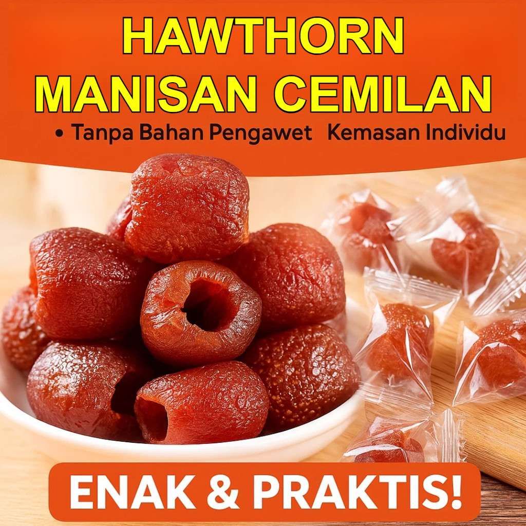 

【COD/Kirim Dalam 24 Jam】250g Buah Hawthorn Berongga Tanpa Biji/0 Bahan Tambahan Hawthorn Berongga Tanpa Biji/hawthorn Kering/hawthorn Manisan Segar/buah Merah Asam Manis Yang Diawetkan