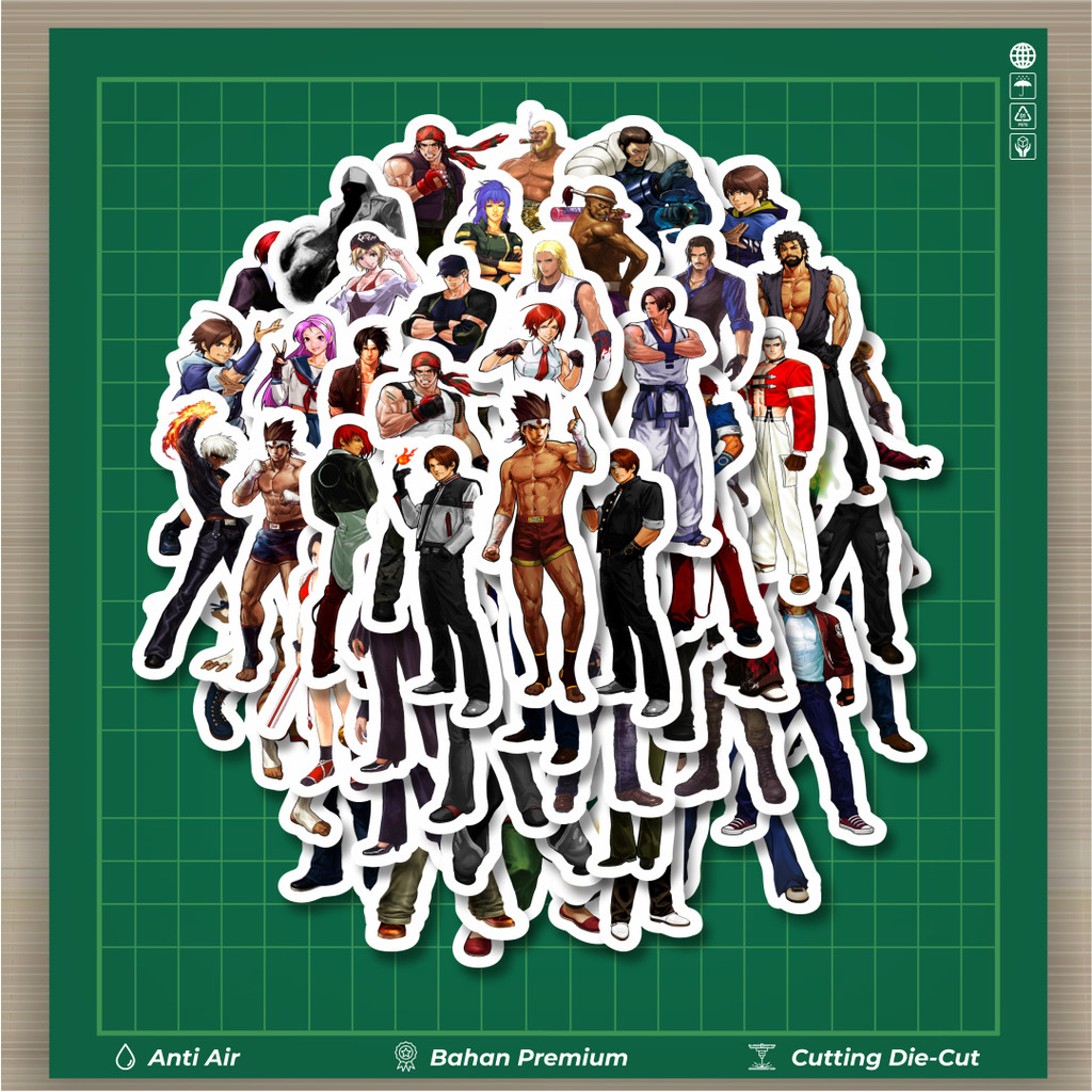 

HOT 50 PCS STIKER Stiker Game Series King Of Fighter Character Mix 2 Stiker Fashion Cars Decal Dingin Kartu Album Custom Vinyl Anti Air- Sticker Aesthetic Buku Journal Koper Casing HP Tablet Laptop Helm Motor Botol Minum
