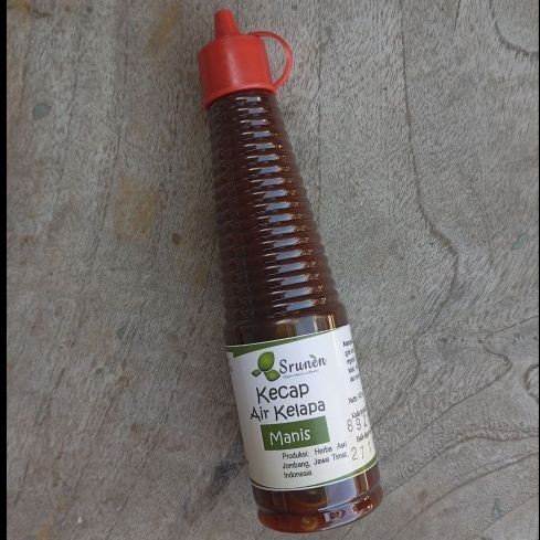 

Srunen Kecap Manis Air Kelapa 140ml | Kecap Manis Tanpa MSG | Kecap Asin Non MSG | Kecap Manis Pedas