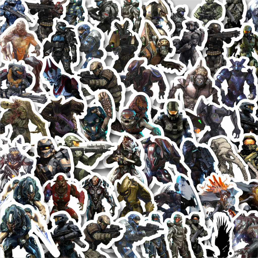 

Stiker Cutting Pack Stiker Game Series Halo Karakter Mix 4 Isi 100Pcs Series Aesthetic Lucu Keren Untuk Koper Bahan Vynil