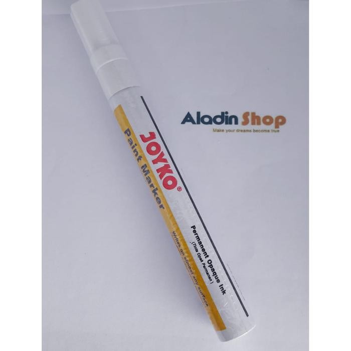 

Spidol Paint Permanent Marker kuning Biru Putih Hijau Biru Emas Joyko - Putih CARMUDIE