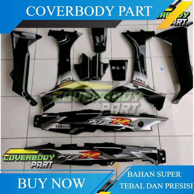 cover body FIZ R full set fiz r fizr full body halus hitam sporty 2001 2002 bahan tebal cat mengkila