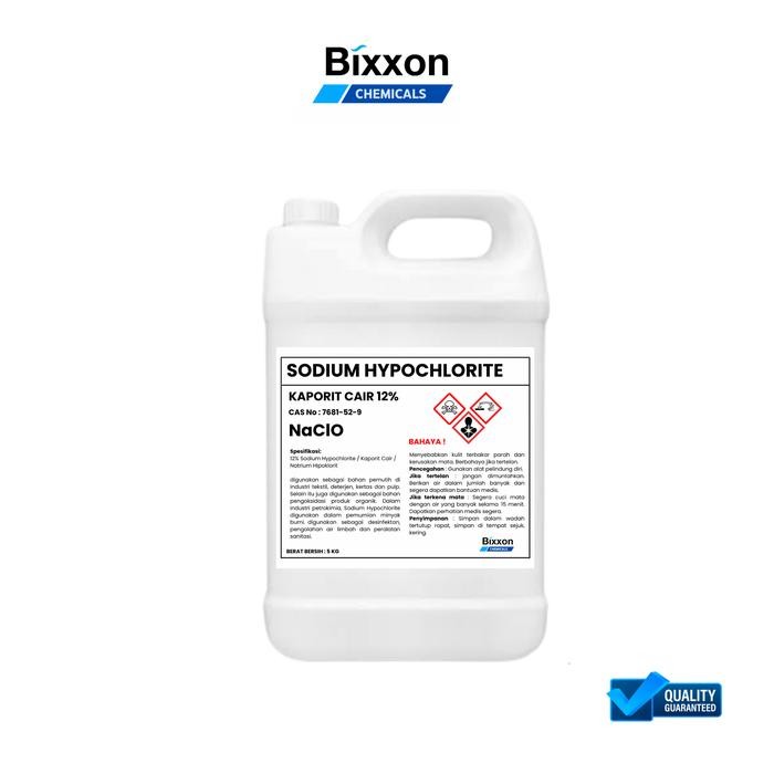 Kaporit cair 12% / Sodium Hypochlorite 5Kg