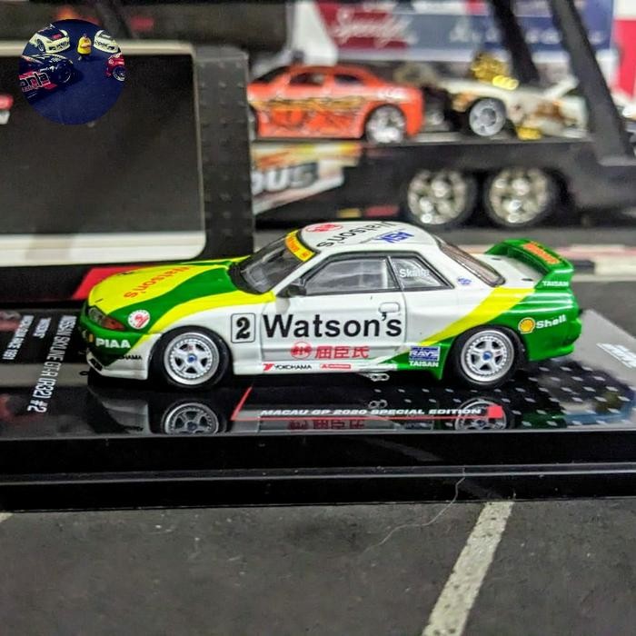 EX99... Diecast Inno64 Nissan Skyline GTR R32 #2 Watsons