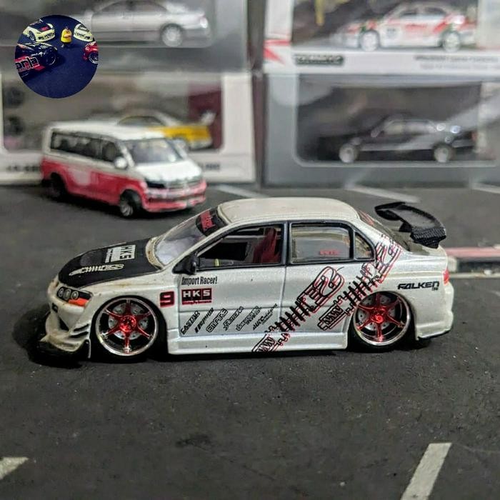 EX99... Diecast JadaToys Jada Toys Mitsubishi Lancer Evolution VIII HKS White Loose