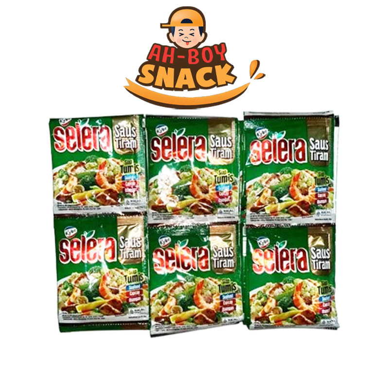 SELERA SAUS TIRAM HIJAU RENCENG ISI 10 SACHET X 20 GRAM - ECER 1.000 - AHBOY SNACK