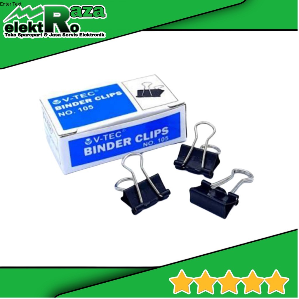 

Jepitan kertas klip kertas binder clip kertas 105 merek merk kenko