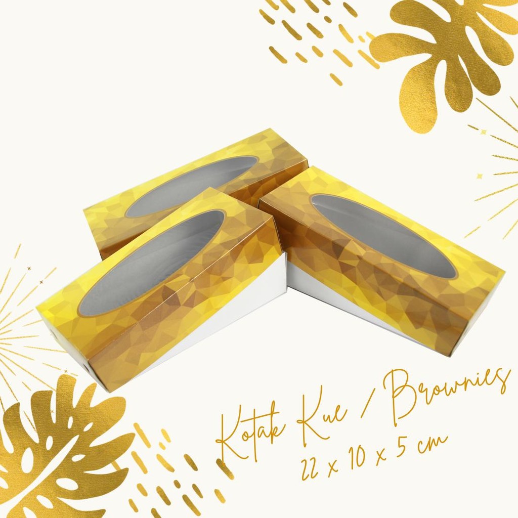 

NEW Kotak / dus / box kue Serbaguna brownies, coklat, bolu 22x10x5 cm