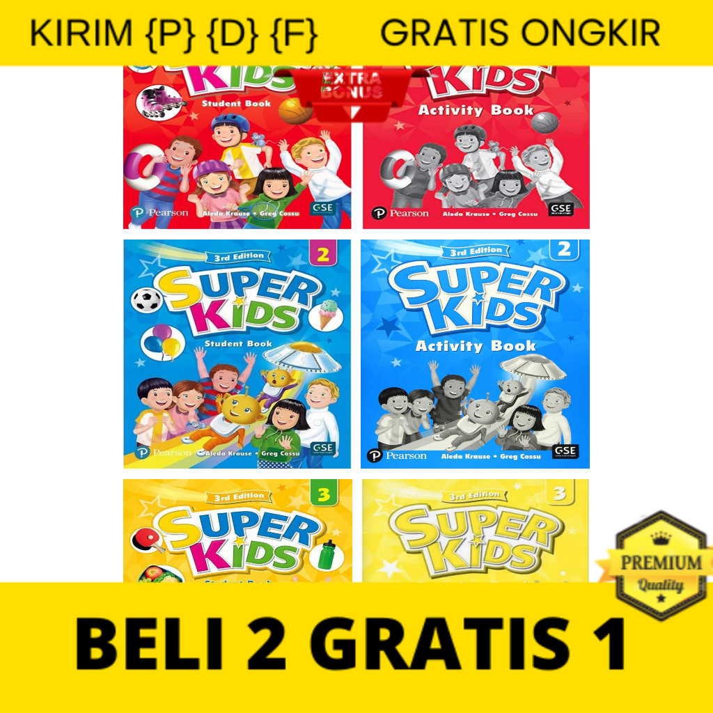 

{P} {D} {F} Super Kids Student Book & Activity Book 3rd Edition