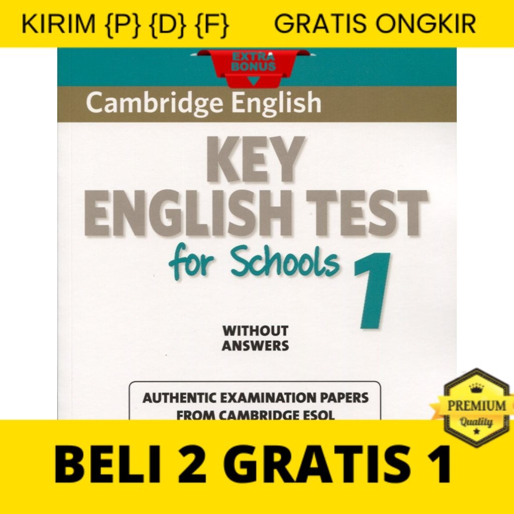 

{P} {D} {F} CRAZY SALE | Cambridge Key English Test for School 1 - Student Book