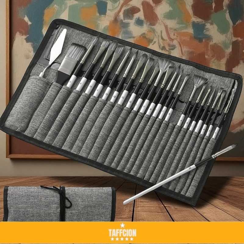 

WESEEKART Set Kuas Lukis Cat Air Minyak Nylon Paint Brush 24 PCS - MSA-214