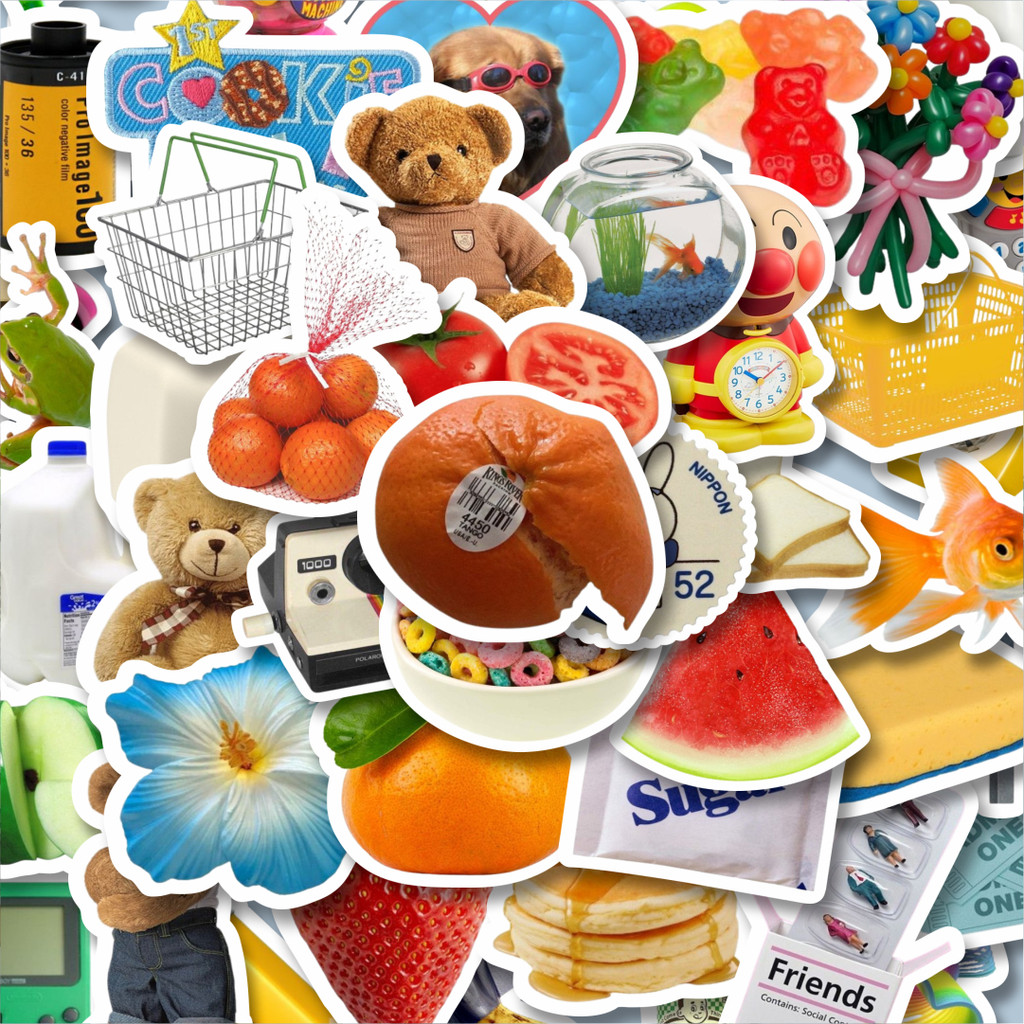 

100PCS Lucu Stiker Colorful Retro Aesthetic Mix 2 Stiker Aesthetic Stiker Anti Air Stikers Berperekat Waterproof sticker decal buat Motor Helm Buku Journal Koper Casing HP Laptop Botol Minum Hadiah anak