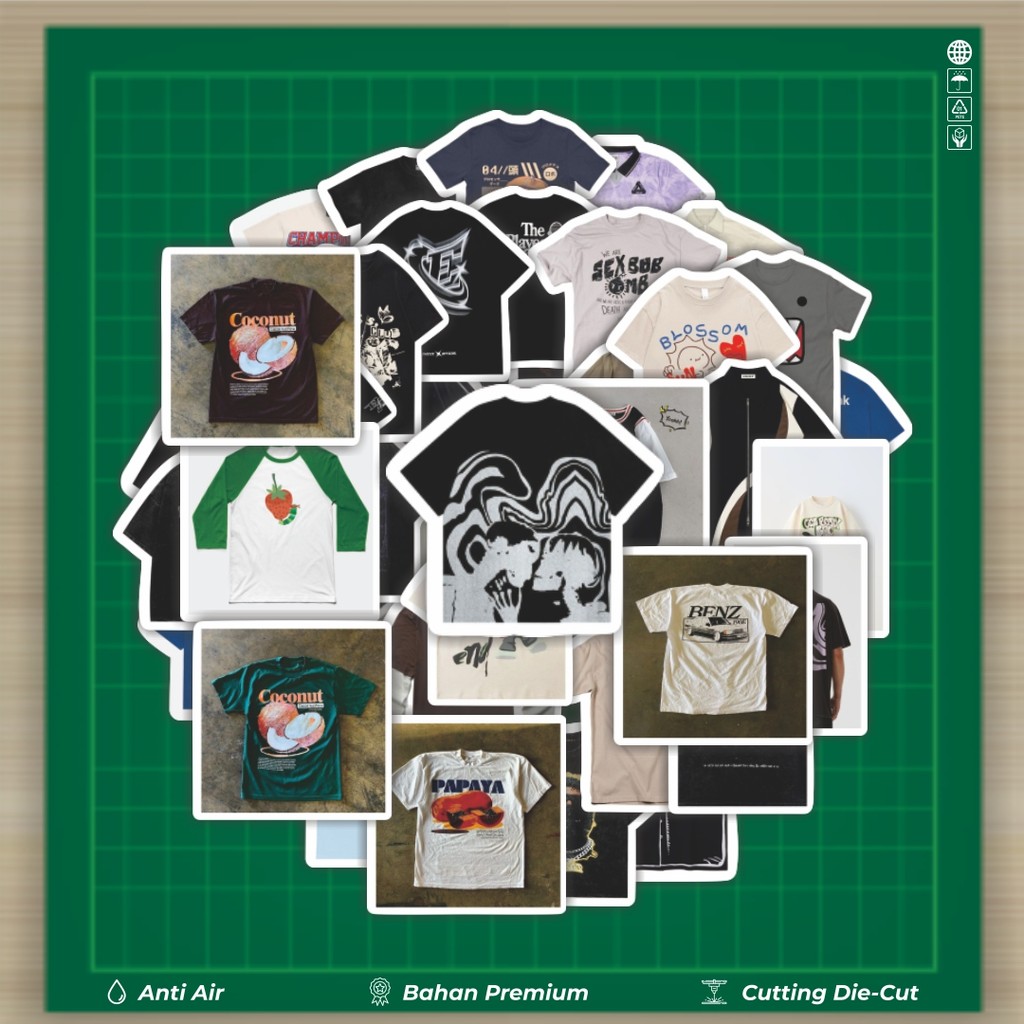

HOT 50 PCS STIKER Stiker T-Shirt V3 Stiker Fashion Cars Decal Dingin Kartu Album Custom Vinyl Anti Air- Sticker Aesthetic Buku Journal Koper Casing HP Tablet Laptop Helm Motor Botol Minum