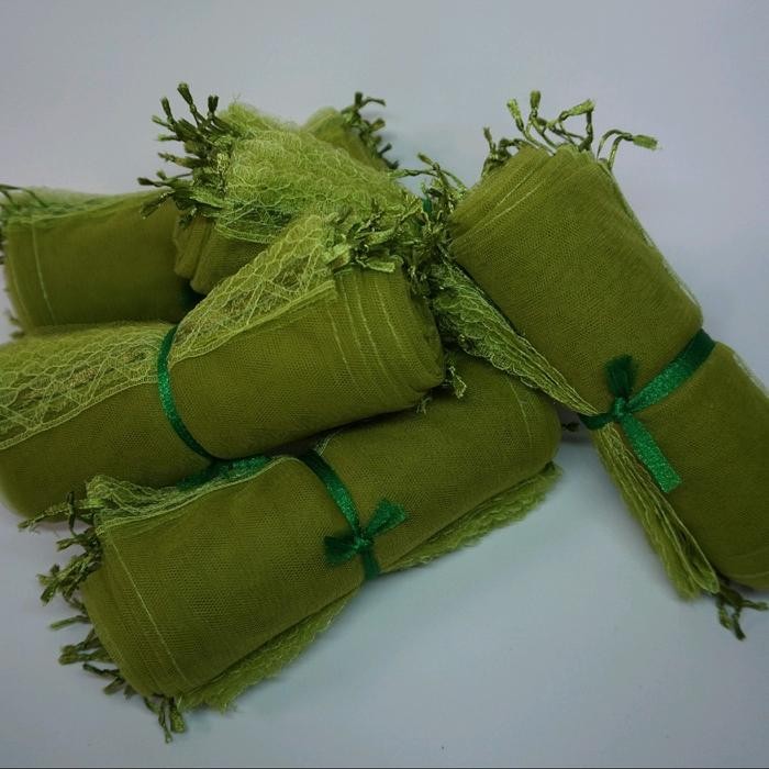 Terbaru Kantong Tile Souvenir Besar 25x35 cm Untuk Songket, Sajadah, handuk dll - Hijau Lumut/Army