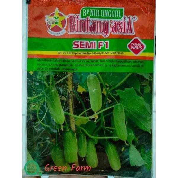 Timun Semi F1 20gr Timun Lalap Hibrida Timun Origina[ Hijau