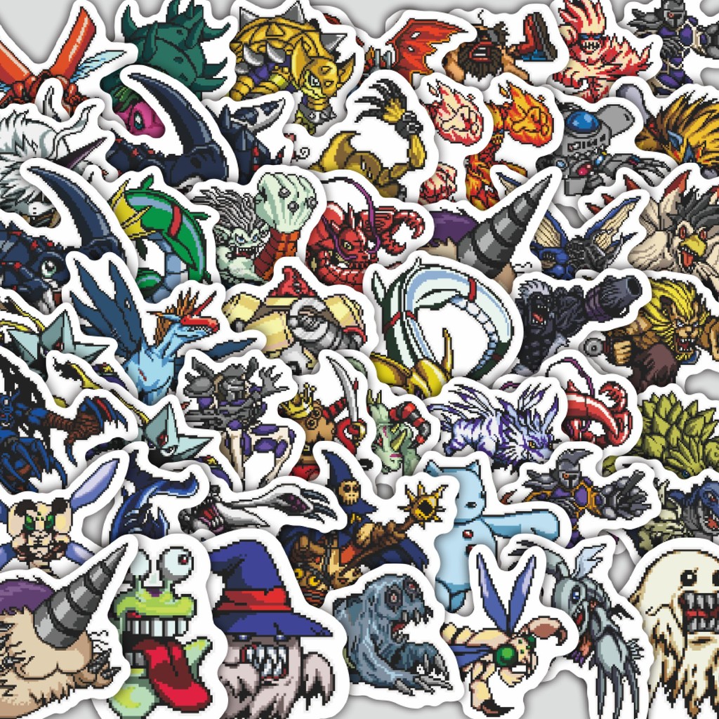 

Stiker Cutting Pack Stiker Pixel Digimon V67 Isi 100Pcs Series Aesthetic Lucu Keren Untuk Koper Bahan Vynil
