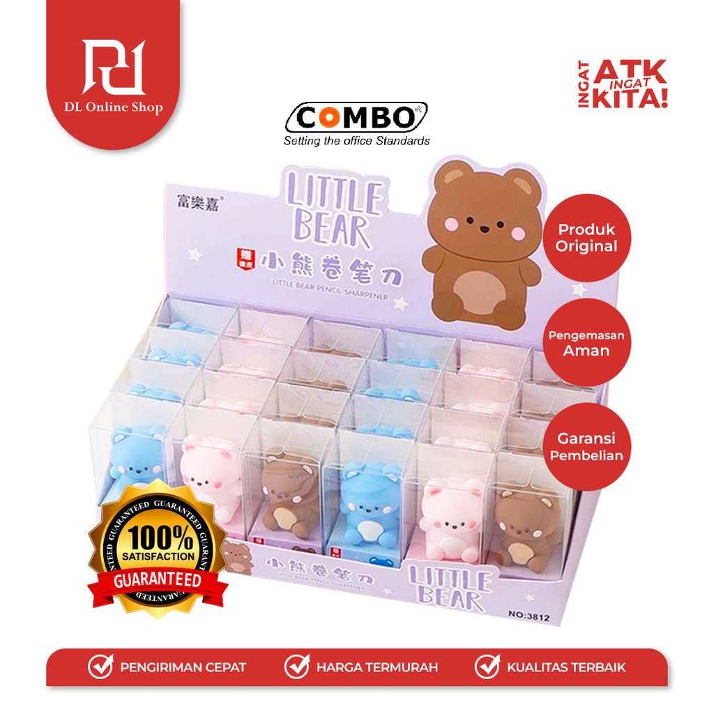 

COMBO RAUTAN TANGAN/ PENCIL SHARPENER BEAR 3812 (1PC)