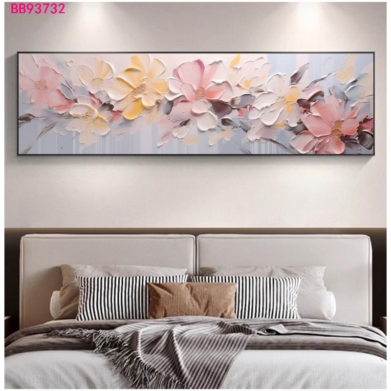 Wallpaper Lukisan Dinding Minimalis Ruangan  Modern - Wall Decor Lukisan Bunga Aesthetic Kamar Tidur
