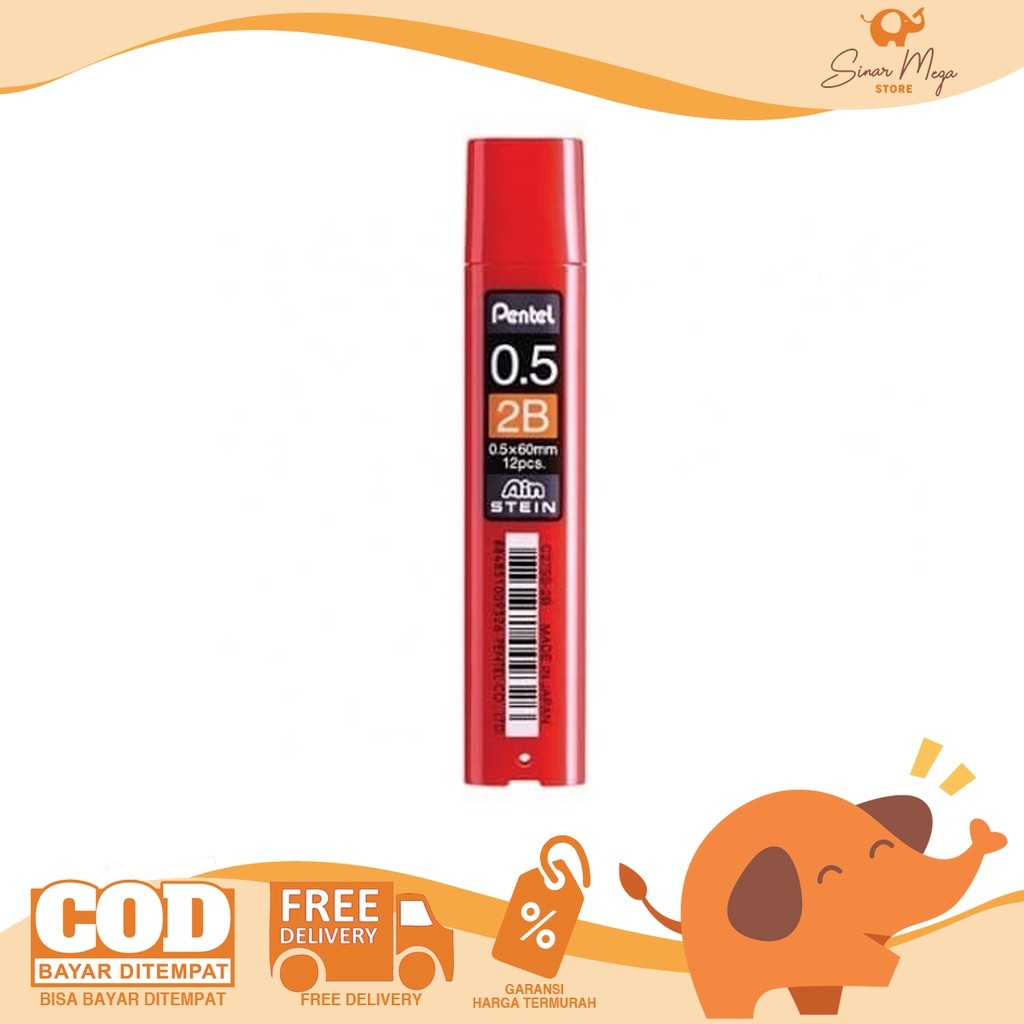 

Pentel Refill Pensil C275S 0.5mm Lead 2B Ain Stein Berkualitas Murah