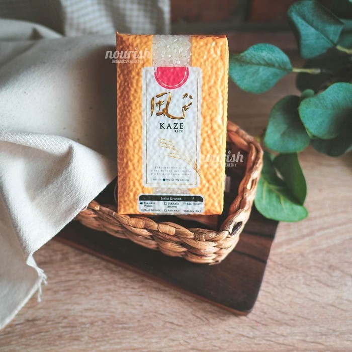 

Kaze Organic Japonica White Rice Zero Sugar (Beras Jepang) 500gr
