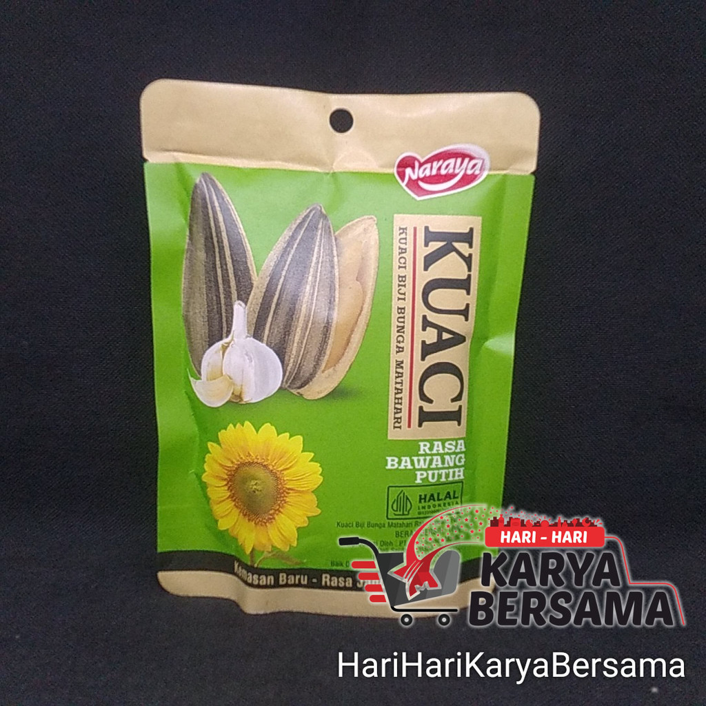 

MAKANAN RINGAN NARAYA KUACI RASA BAWANG PUTIH 100 GR