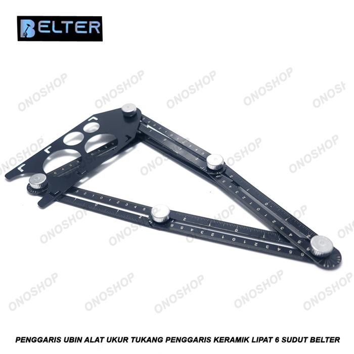 

Penggaris Ubin Alat Ukur Tukang Penggaris Keramik Lipat 6 Sudut Belter